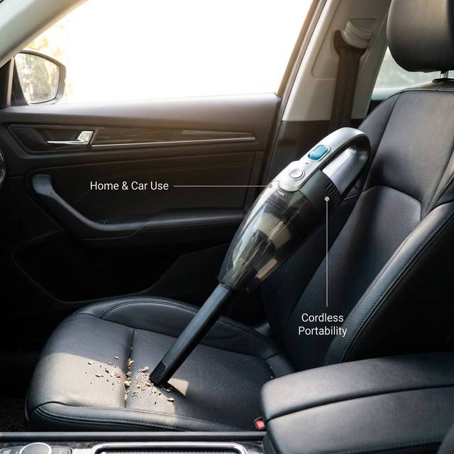 High Efficiency Mini Handheld Vacuum Cleaner Wireless Cordless 4.5kPa Strong Suction Rechargeable Portable Car Vacuum