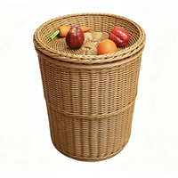 Support de présentation en fil PP robuste de couleur marron avec cadre métallique, parfait pour les supermarchés, idéal pour les fruits, le pain, les légumes et plus encore