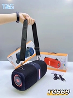 T & G TG669 haut-parleurs Bluetooth portables 30W sans fil sport Subwoofer LED étanche Audio TF carte haut-parleur à bandoulière