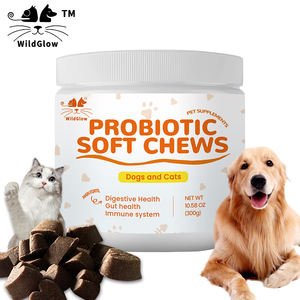 Omega-3 Salmão Óleo de Peixe Suplemento para Cães Alergia Alívio Imunidade Mastiga Probióticos Anti-Coceira Hot Spots Tratamento para Cães Gatos - Product Image 1