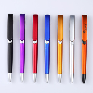 Stylos à bille promotionnels personnalisés en plastique enduit de caoutchouc doux au toucher Zimi Nb765 <span class=keywords><strong>impression</strong></span> de logo de bannière/plume multicolore - Product Image 5