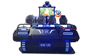 Chaise de cinéma de réalité virtuelle 9d, 4 places, pour le parc à thème vr