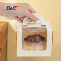 Boîte à gâteau en carton écologique de qualité alimentaire avec logo personnalisé pour mariage, anniversaire et emballage cadeau