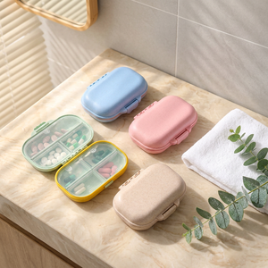Organisateur de pilules hebdomadaire à 7 compartiments UP-05F, boîte de rangement en plastique pour la maison et l'extérieur - Product Image 6