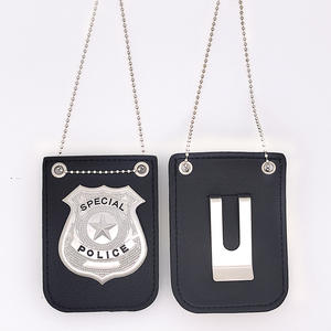 ชุดตำรวจตราโลหะผสมสังกะสีสำหรับเด็กสร้อยคอซองใส่เล่นเกมอุปกรณ์เสริมสำหรับเล่นเกมติดตราแบบใช้ได้สองทางคลิปด้านหลังคลิปด้านหลัง - Product Image 1