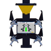 Machine d'alignement de roues 3D pour voitures, plateforme élévatrice à quatre poteaux, précision de 0,1 mm, capacité de 150 kg, vitesse d'équilibrage de 220 tr/min, 2,2 kW