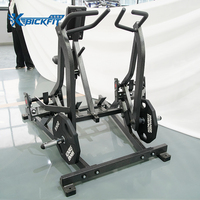 Máquina de remo sentado isolateral con carga de placas Bickfit para gimnasio comercial, máquina de fuerza de alta resistencia para entrenamiento de espalda