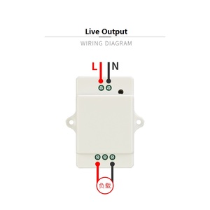 AC85-240V de control remoto <span class=keywords><strong>RF</strong></span>, conjunto de transmisor y receptor para sistema de monitoreo de seguridad, 1CH de retardo - Product Image 4