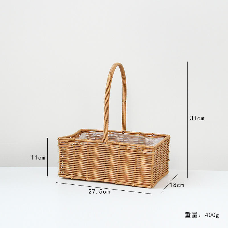 flower basket-large rectangular