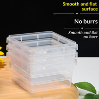 Boîte à Tiramisu Mille-Feuille de 10 cm avec couvercle, en PP de qualité alimentaire, résistante aux hautes températures, compatible micro-ondes et réfrigérateur, boîte à gâteau carrée de 350 ml
