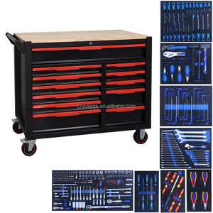 Hot Sales Tool Multi-Drawer With Tools Factory OEM Large Capacity Tool Storage Cabinet Tool Trolley <strong>Metal</strong> <strong>Workbench</strong> Tool Cabinet - Product Image 6