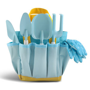 Équipement personnalisé en métal et en bois coffre-fort plage <span class=keywords><strong>bac</strong></span> <span class=keywords><strong>à</strong></span> <span class=keywords><strong>sable</strong></span> jouet 9 pièces enfants ensemble d'outils de jardinage - Product Image 2