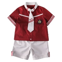 ZN-Summer Anti-rétrécissement tissé Polyester Spandex anti-boulochage conception chinois uniformes scolaires primaires pour les enfants