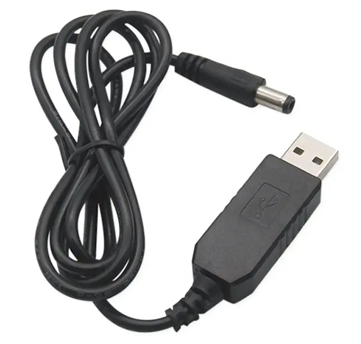 Cable de alimentación USB 12V 5V a 12V DC Step UP convertidor cargador 5V a 12V Cable USB para ventilador Wifi Router
