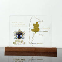 Trophée en acrylique au design personnalisé avec base en bois, plaque de trophée en acrylique, récompenses