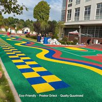Granulés de caoutchouc EPDM Runsure Heavy Duty Nolp Free Sample avec liant polyuréthane, écologiques, absorbant les chocs et imperméables