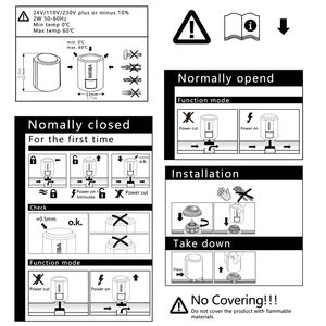 صمام تدفئة أرضية فندقي حديث عالي الجودة معتمد من CE، مشغل حراري كهربائي، مشعب NC/NO، 24 فولت تيار متردد، 220 فولت، مستشعر شمعي - Product Image 6