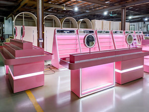 Nuovo Design di Vetrina Espositiva per Cosmetici con Luci LED per Negozi e Arredamento per Negozi di Cosmetica - Product Image 5