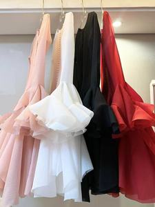 Женское однобортное платье с оборками - Product Image 5