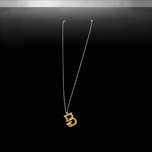 Collar con Colgante de Acero Inoxidable 316L con Baño de Oro PVD, Sostenible y Resistente, con Letra B, Joyería Fina - Product Image 3