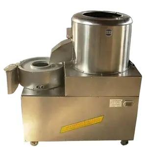 stainless steel potato cleaning and slicing machine