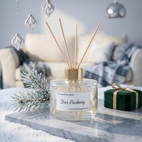 Flacon diffuseur de parfum en verre dépoli noir de luxe, vide, 50ml 100ml 120ml 150ml 200ml, avec bouchon à vis, vente en gros avec boîte