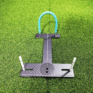 SwingPerfect Golf Outil d'alignement de putting rotatif en fibre de carbone <span class=keywords><strong>Mini</strong></span> H avec double ligne de référence, aide à l'entraînement et entraîneur de face carrée - Product Image 1