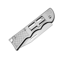 Couteau de poche en acier inoxydable pour le Camping, la randonnée tactique EDC, Portable, verrouillage gratuit, mousqueton, couteau pliant