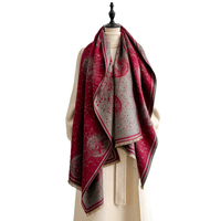 Écharpe double face pour femme 2025 - Nouvelle collection automne-hiver 2025, imprimé céleste étoile et terre, élégant foulard de cou, châle de voyage, vêtement d'extérieur
