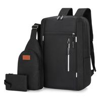 Sac à dos multifonctionnel imperméable en tissu Oxford de style japonais pour garçons, avec fermeture à bouton, idéal pour les voyages et les trajets quotidiens au collège/lycée