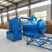 Machine à fabriquer du charbon de bois en acier inoxydable à haute teneur en carbone, haute efficacité, faible consommation d'énergie, carbonisateur horizontal sans fumée