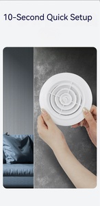 Difusor de Aire Circular de Plástico Blanco y Negro, Rejilla de Ventilación Redonda Ajustable para Techo, Económico, para Sistemas HVAC - Product Image 5