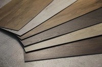 Plancher en PVC LVT de conception moderne, pose libre, dos sec, moquette en chevrons, colle vinyle, surface EIR, adhésif facile