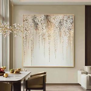 Tùy chỉnh hiện đại 3D kết cấu trừu tượng Canvas bức Tranh hoa tường nghệ thuật vẽ tranh trên vải tác phẩm nghệ thuật cho khách sạn - Product Image 3