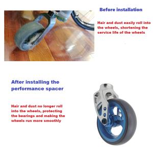 Accesorios para Sillas de Ruedas, Separador de Ruedas de Alto Rendimiento, Evita que <span class=keywords><strong>el</strong></span> Cabello y <span class=keywords><strong>el</strong></span> Polvo se Enreden <span class=keywords><strong>en</strong></span> las Ruedas, Múltiples Colores - Product Image 2