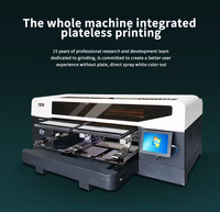 Machine à imprimer T-shirt DTG 9 couleurs station de position à double fonctionnement adaptée à la tête d'impression Epson I3200