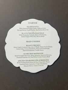 Tarjetas de Invitación Personalizadas de Papel de Algodón con Relieve 3D, Logotipo Impreso en Relieve, Menú de Gran Formato con Relieve Ciego - Product Image 2