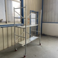 Échafaudage de plate-forme d'escalier mobile en métal pliable polyvalent de chantier de construction de sécurité de conception européenne