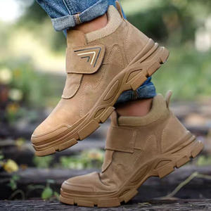 <span class=keywords><strong>Chaussures</strong></span> <span class=keywords><strong>de</strong></span> sécurité en cuir à semelle en caoutchouc amortissante et résistante à l'usure pour le travail – Offre spéciale - Product Image 3