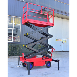 Xe nâng người dạng kéo <span class=keywords><strong>c</strong></span>ắt thủy lự<span class=keywords><strong>c</strong></span> 4M 6M 8M 10M 12M 14M, điện 220V 380V, di động, dùng cho kho hàng - Product Image 4