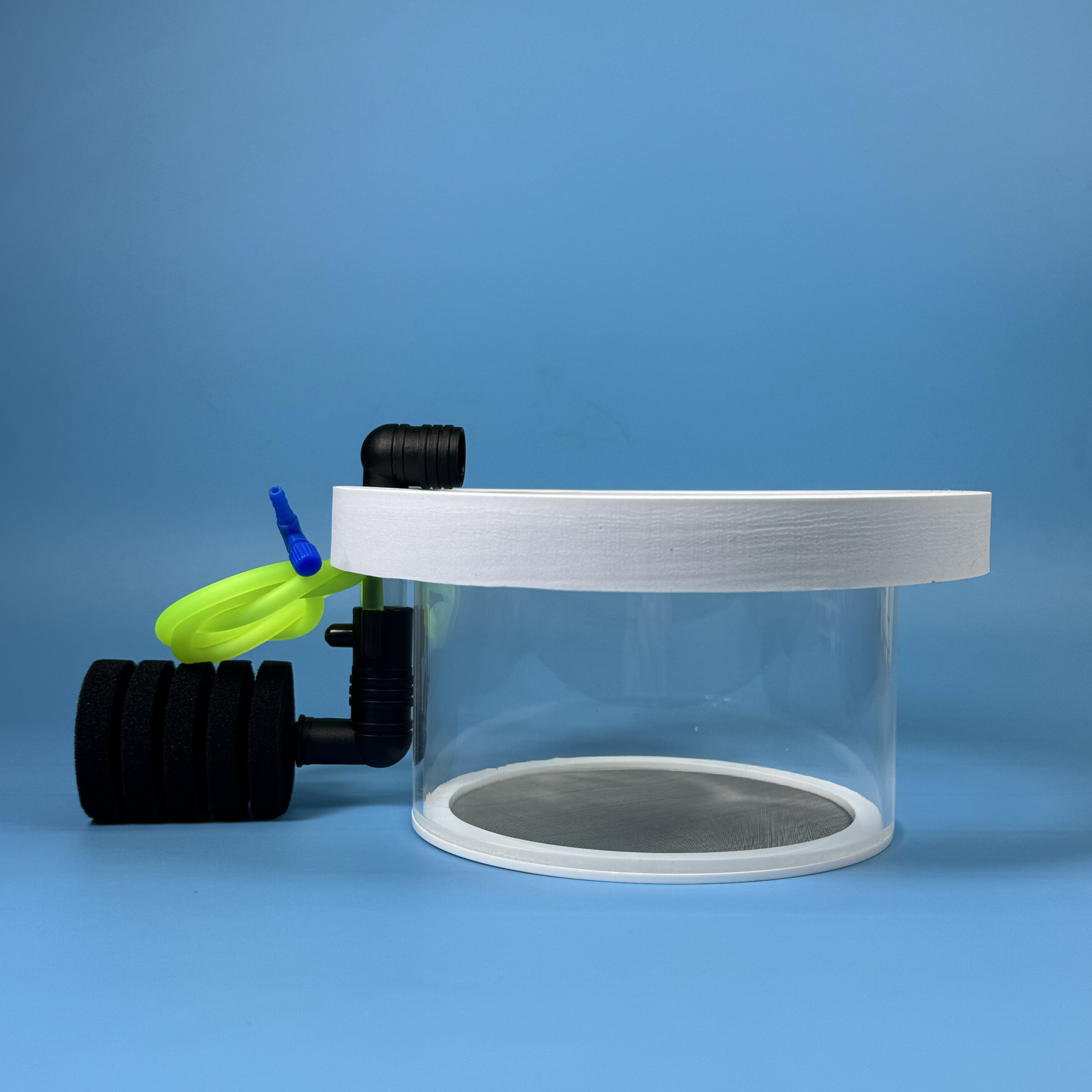 Boîte d'isolation circulaire 15 cm - Élévation pneumatique avec éponge à eau.