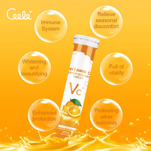 Compresse Effervescenti di Vitamina C 1000mg con Logo e Gusto Personalizzati, Servizio di Etichetta Privata per Marchi, Basso MOQ - Product Image 1