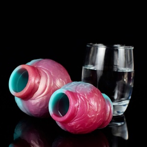 YOCY New Toy Dog Knot Soft Silicone Flexible Penis Sleeves Dog Simulation Sex Toy Half Sleeves <b>for</b> Adult <b>Men</b> - Product Image 6