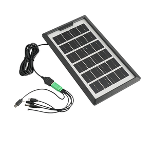 Panneau <span class=keywords><strong>Solaire</strong></span> <span class=keywords><strong>Portable</strong></span> Haute Puissance 3.5W 6V pour Charge, Panneau Photovoltaïque pour Génération d'Énergie Extérieure et Téléphones Mobiles - Product Image 1