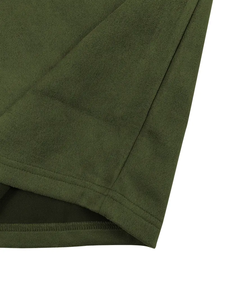 Dropshipping Suedette hombres Casual suelta Color liso imitación Suedette gamuza camiseta conjunto Casual manga corta cuello redondo Camiseta - Product Image 5