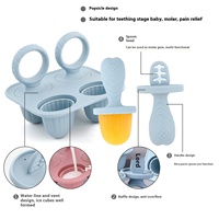 Moule en silicone de qualité alimentaire pour bébé fait maison Popsicle molaire Scoop écologique pour enfants Logo personnalisé