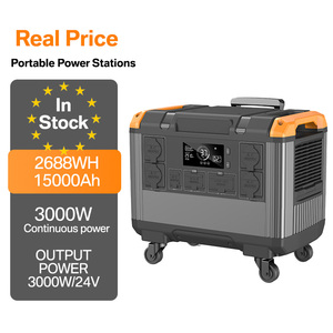 1200W/2400W3000W Rated 32140 LiFePO4 <b>Battery</b> - 2*12V DC + 4 USB + 2 Type-C for Home <b>Backup</b> & Outdoor Power - Product Image 1
