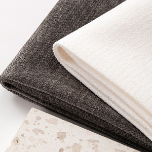 Chenille Fabric 330g Heavyweight Solids <b>Brushed</b> <b>Sueded</b> Sofa Upholstery Material - Product Image 1