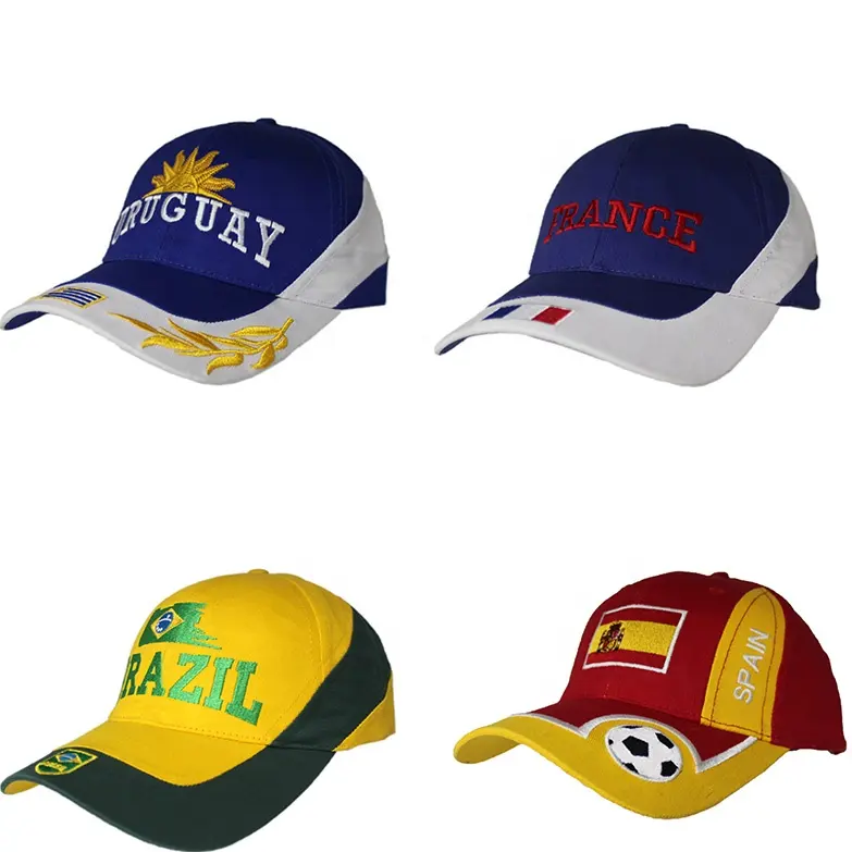 カスタムデザイン2022スポーツサッカーファンキャップブラジル野球帽