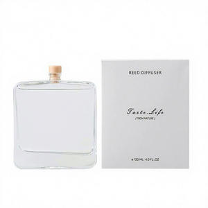 Taste Life Reed <b>Diffuser</b> Rectangular Glass Bottle 120ml Long Lasting <b>Aroma</b> Paraben Free Alcohol Free Handcrafted - Product Image 2